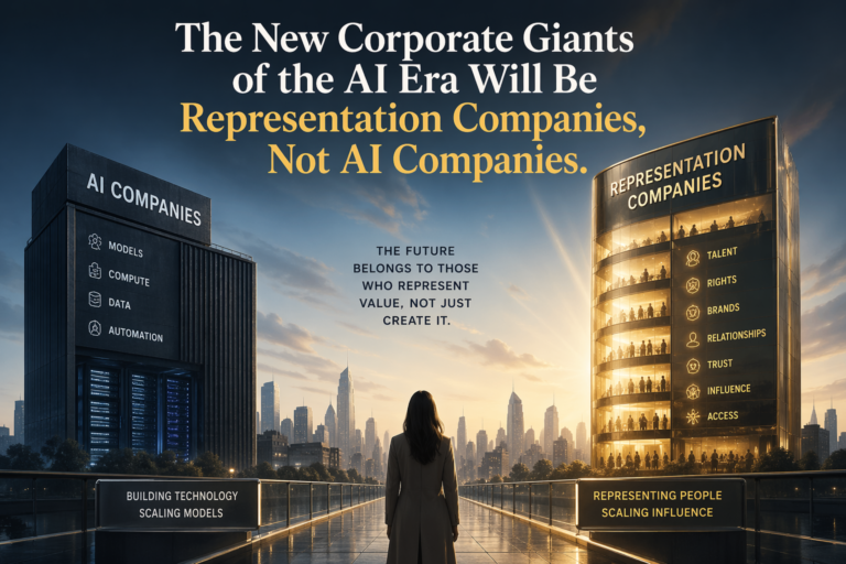 The New Corporate Giants of the AI Era: Why Representation Companies Will Capture the Real Value