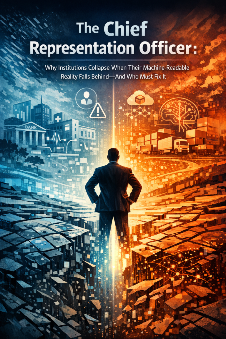 The Chief Representation Officer: Why Institutions Collapse When Machine-Readable Reality Falls Behind