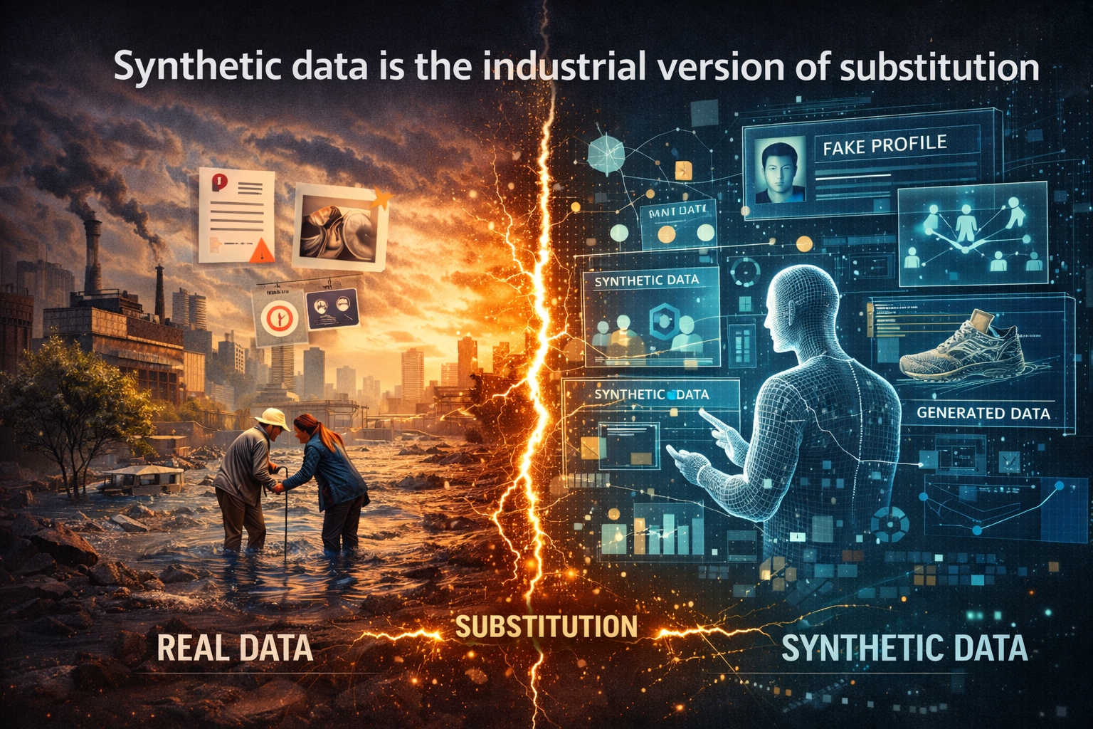 Synthetic data is the industrial version of substitution