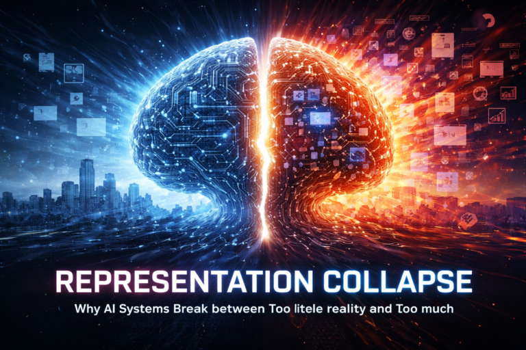Representation Collapse: Why AI Systems Fail Between Too Little Reality and Too Much