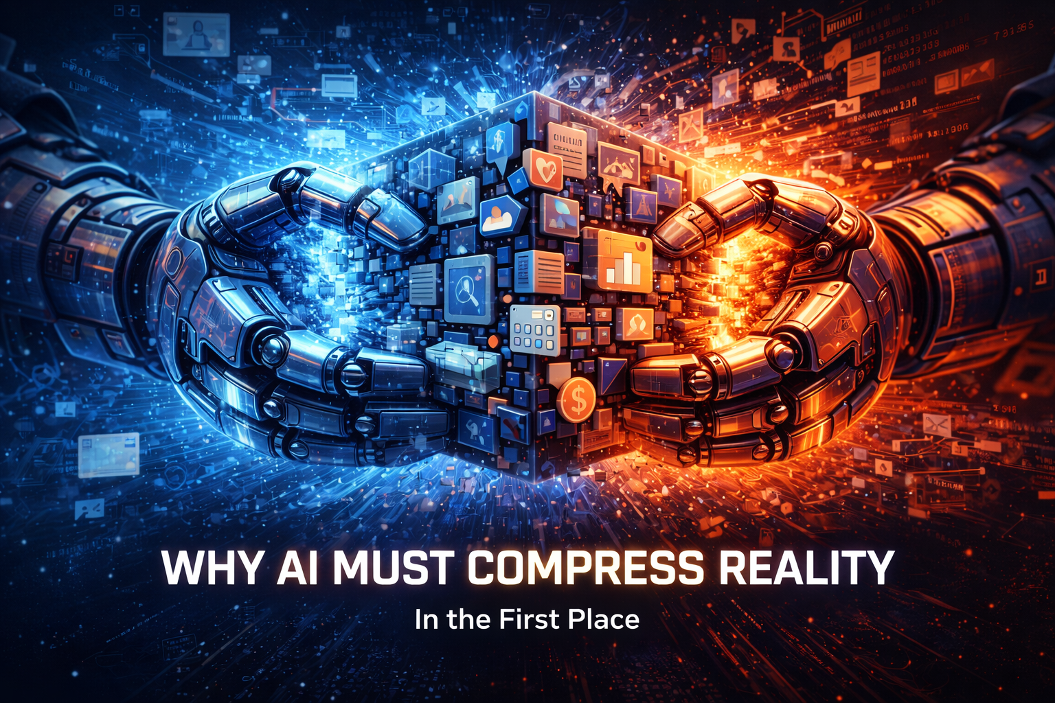 Why AI must compress reality in the first place