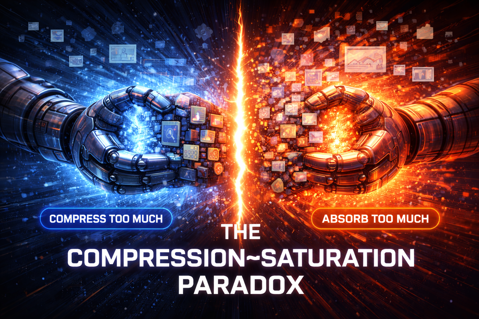 The Compression–Saturation Paradox