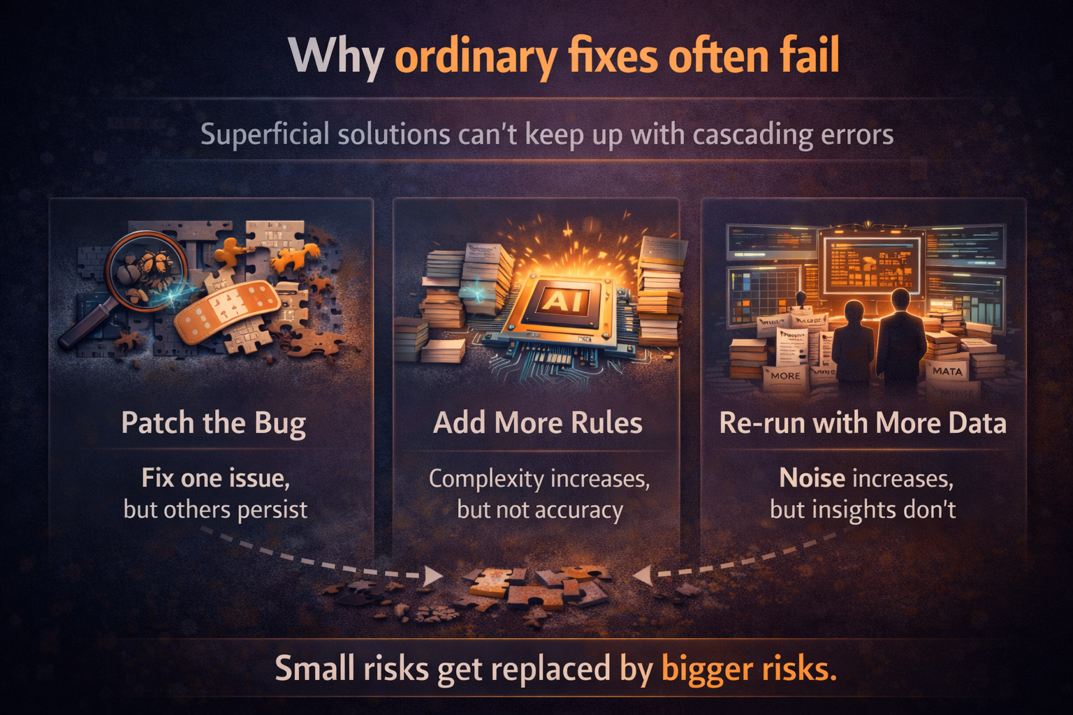 Why ordinary fixes often fail