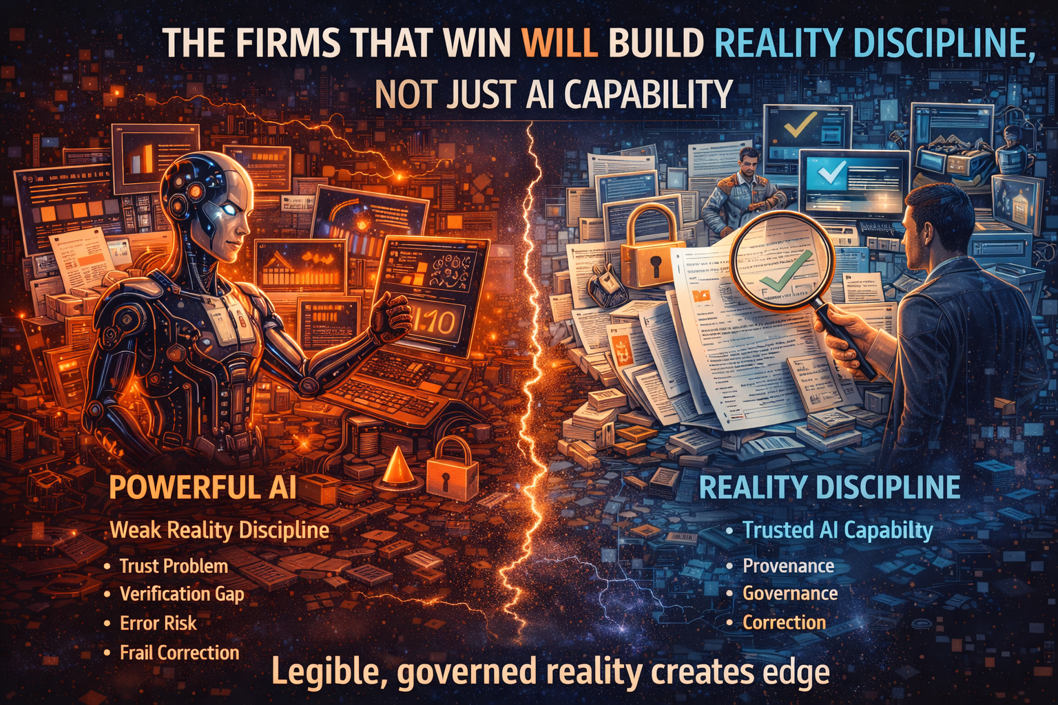 The firms that win will build reality discipline, not just AI capability