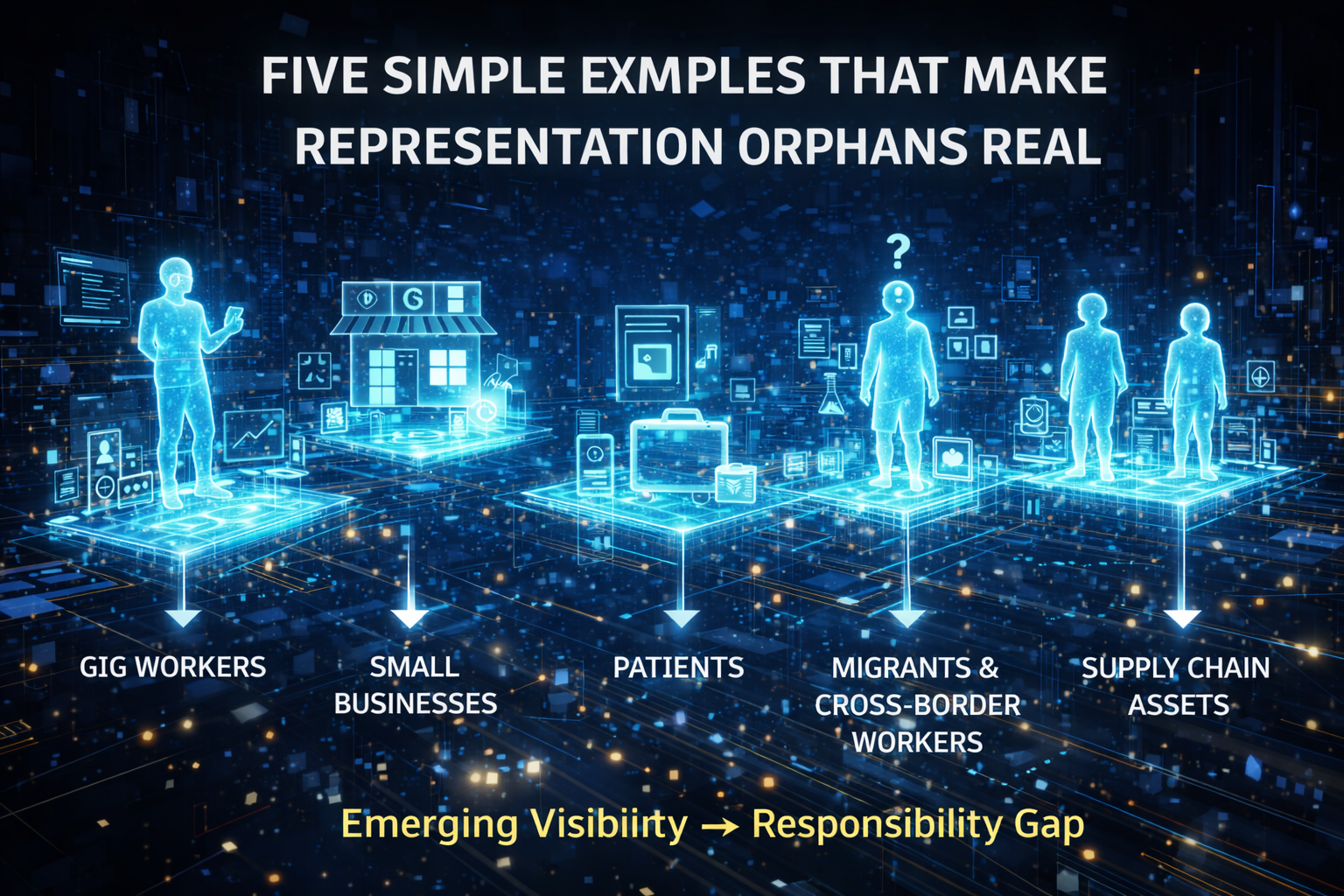 Five simple examples that make Representation Orphans real
