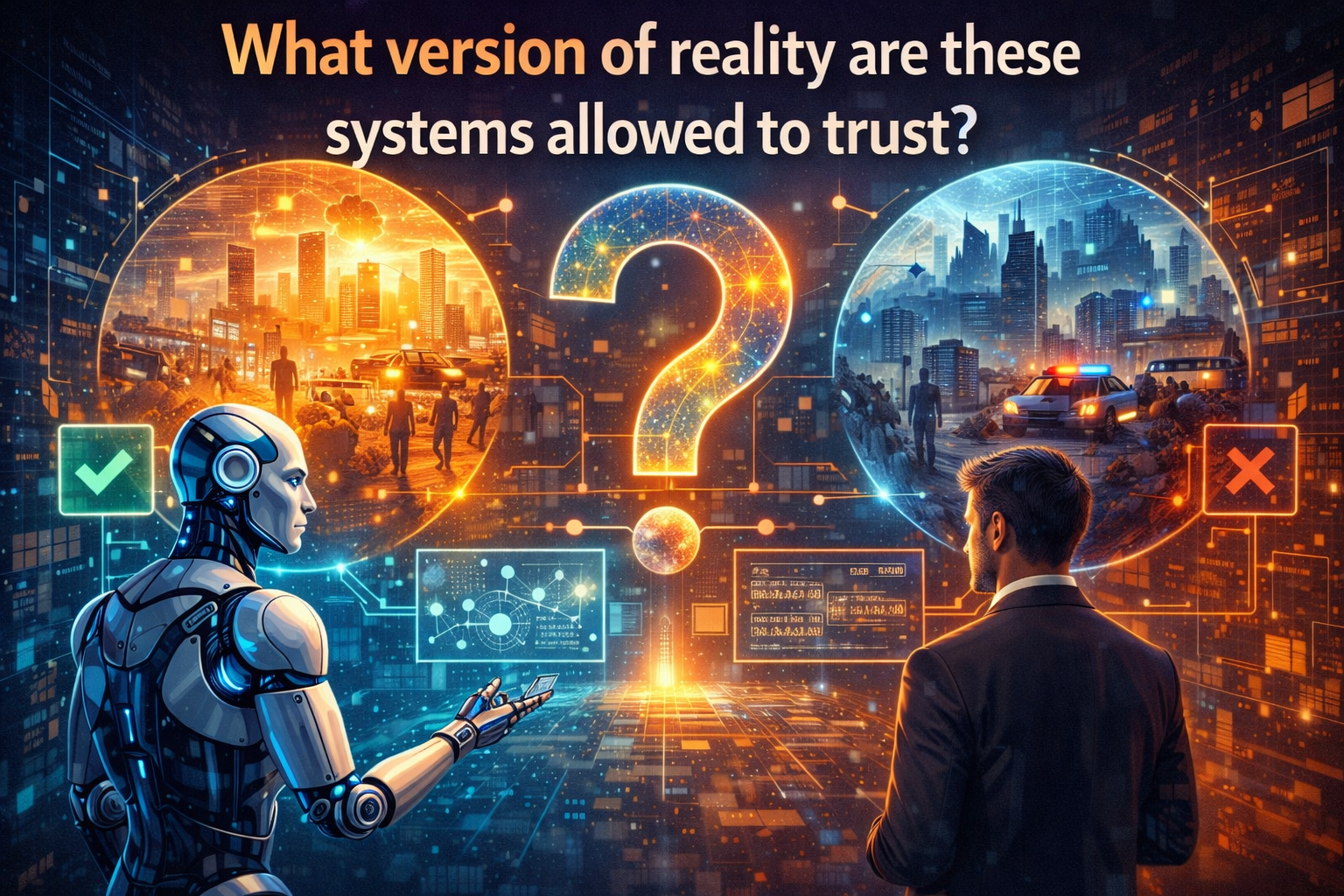 What version of reality are these systems allowed to trust?
