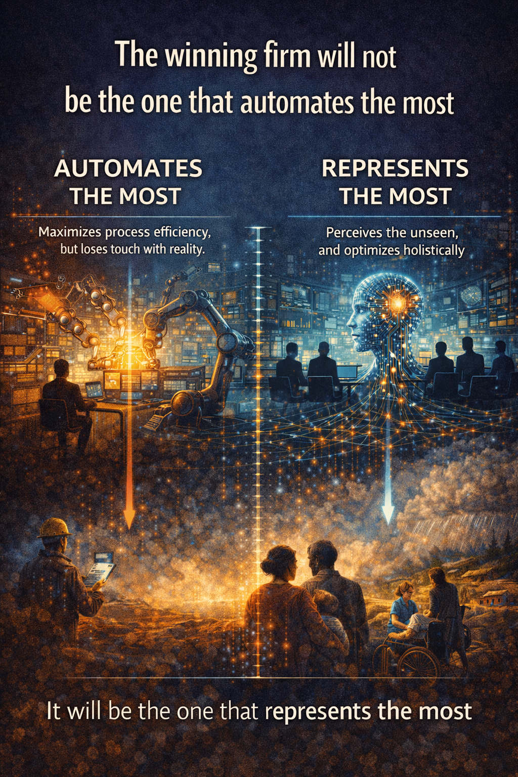 The winning firm will not be the one that automates the most