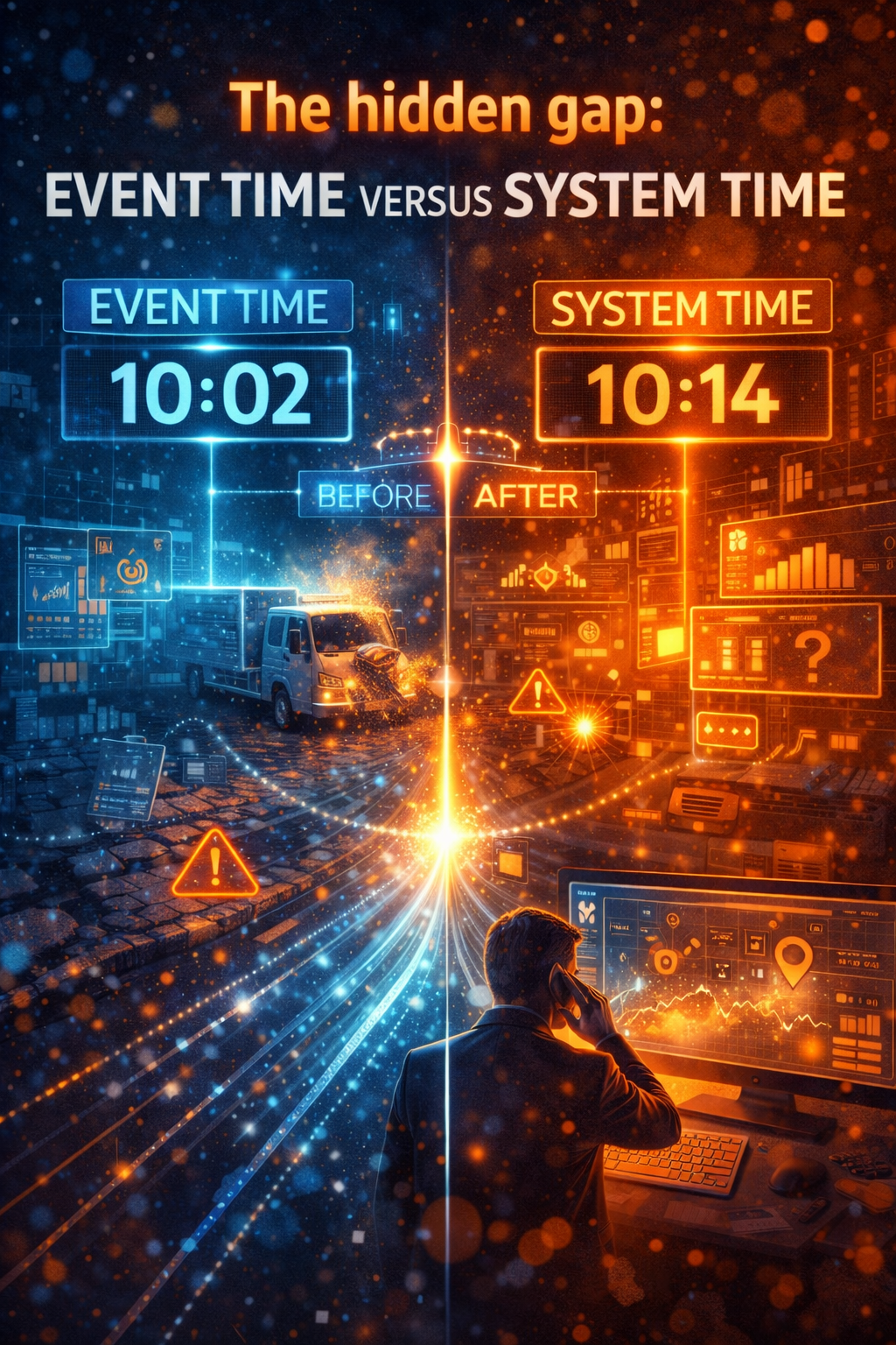 The hidden gap: event time versus system time