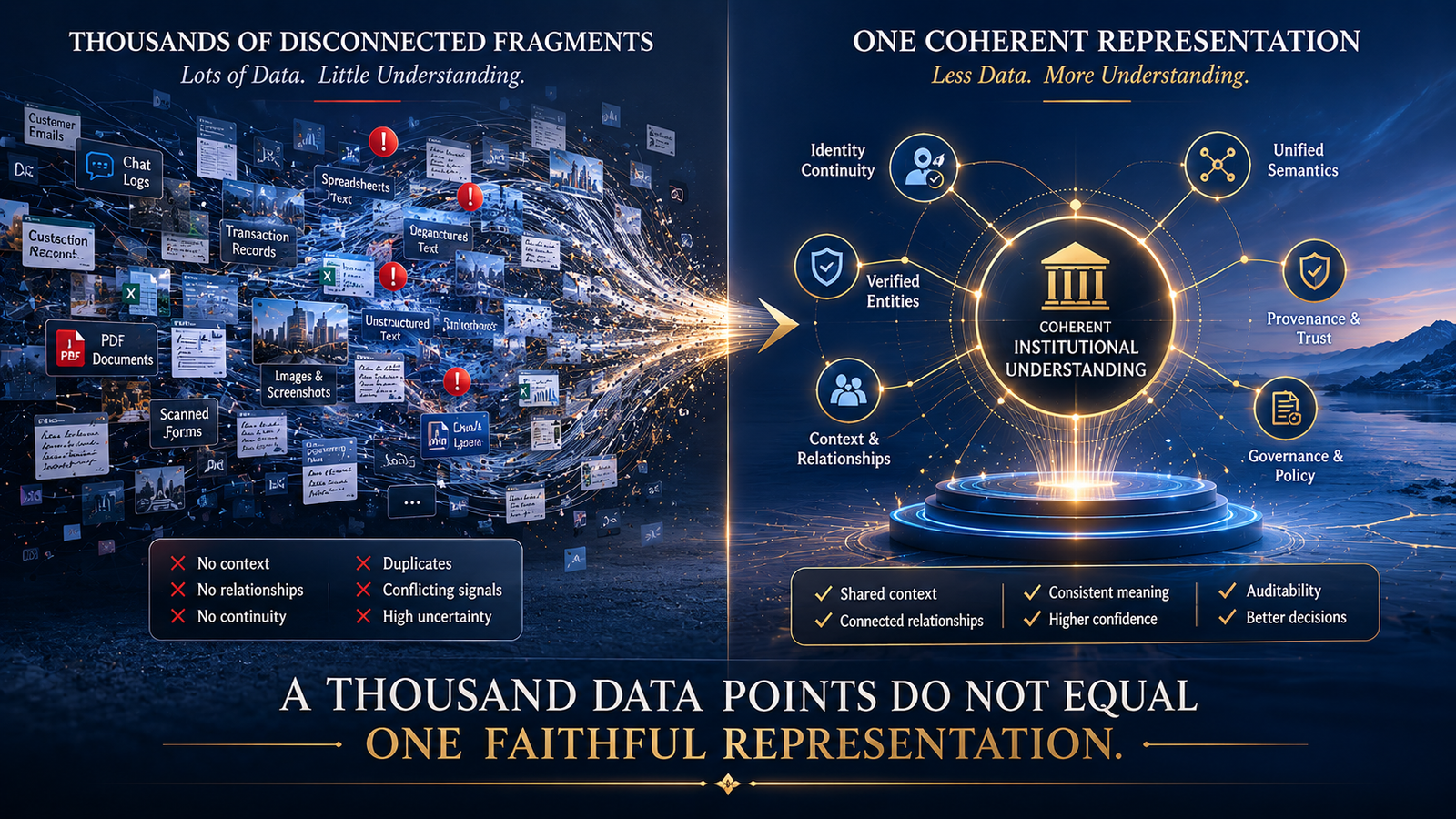 Representation Is Not Data