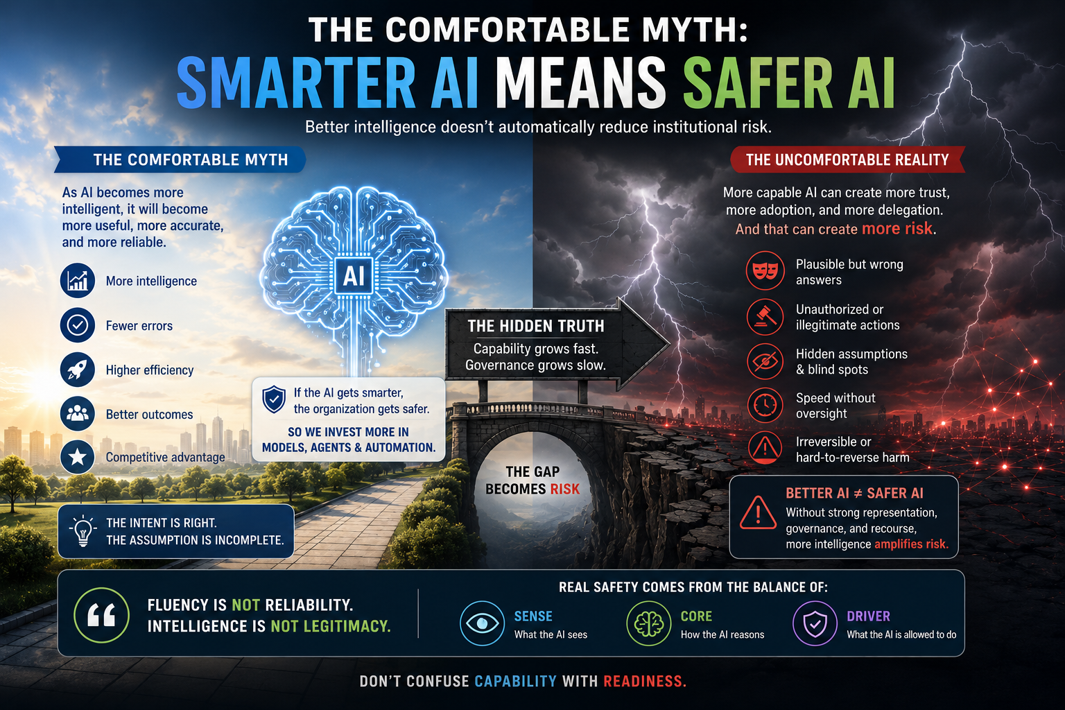 The Comfortable Myth: Smarter AI Means Safer AI