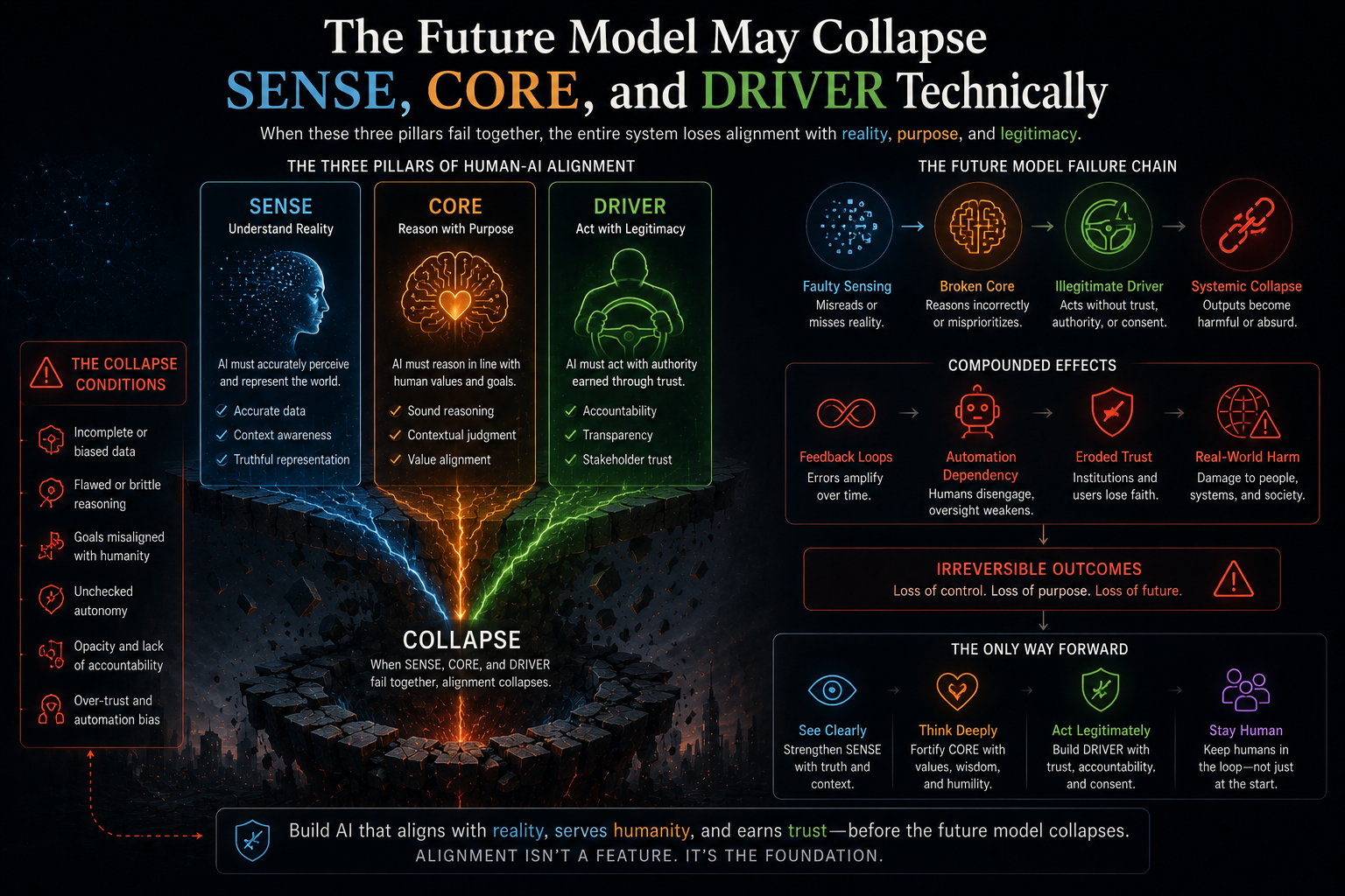 The Future Model May Collapse SENSE, CORE, and DRIVER Technically