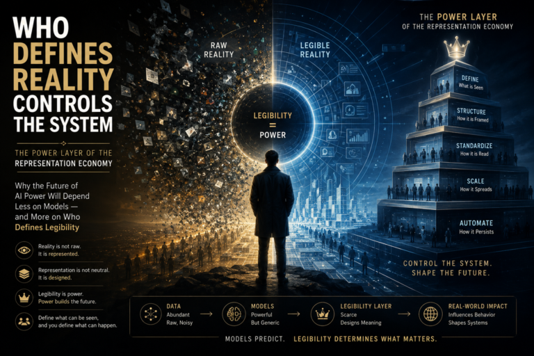 Who Defines Reality Controls the System: The Power Layer of the Representation Economy