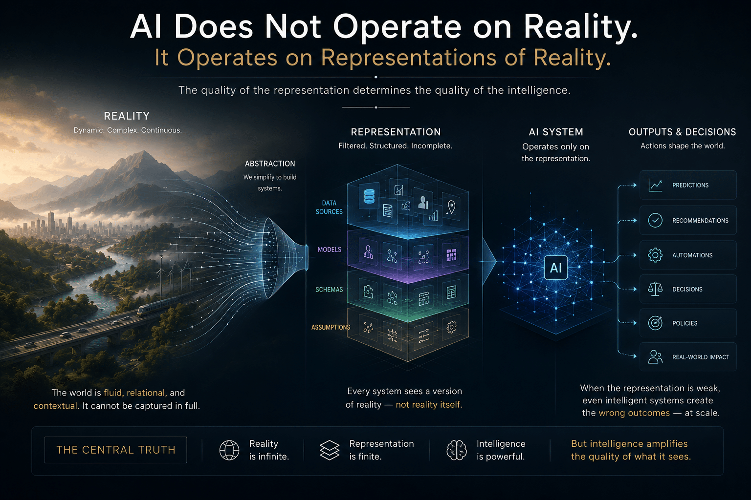 AI Does Not Operate on Reality