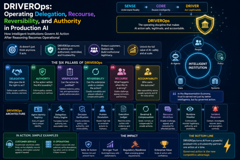 DRIVEROps: Operating Delegation, Recourse, Reversibility, and Authority in Production AI