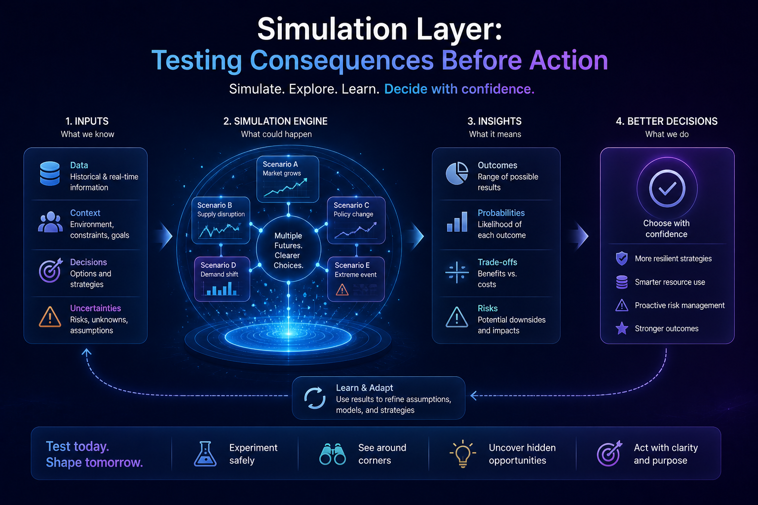 Simulation Layer: Testing Consequences Before Action