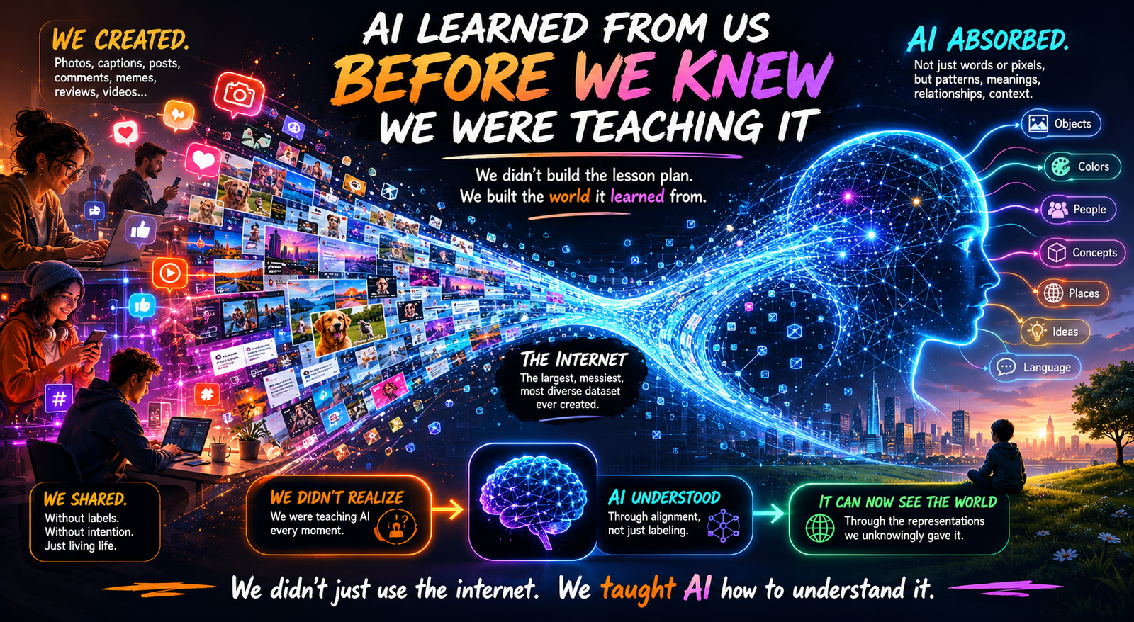AI Learned from Us Before We Knew We Were Teaching It