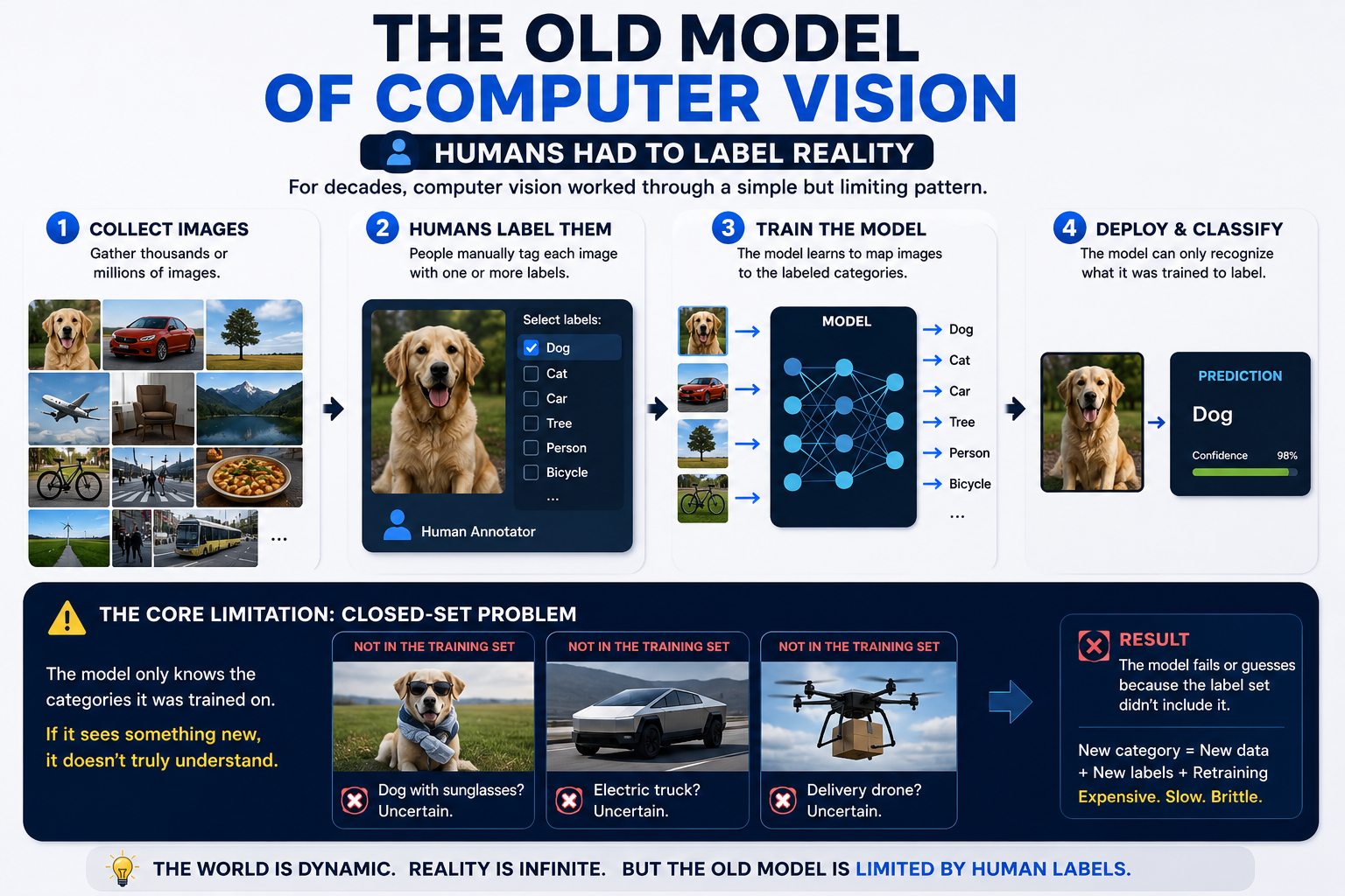 The Old Model of Computer Vision: Humans Had to Label Reality