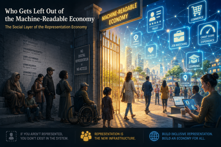 Who Gets Left Out of the Machine-Readable Economy? The Social Layer of the Representation Economy