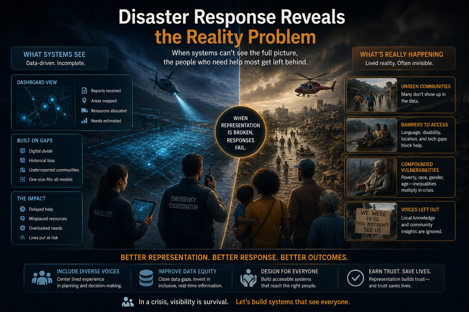 Disaster Response Reveals the Reality Problem