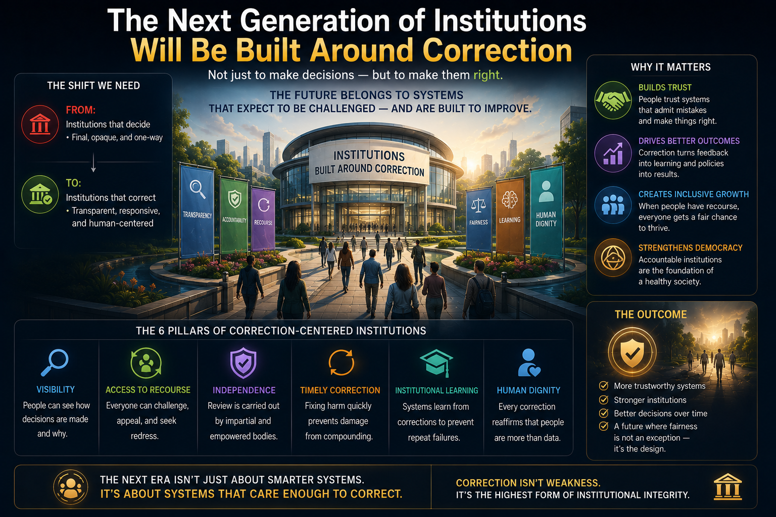 The Next Generation of Institutions Will Be Built Around Correction