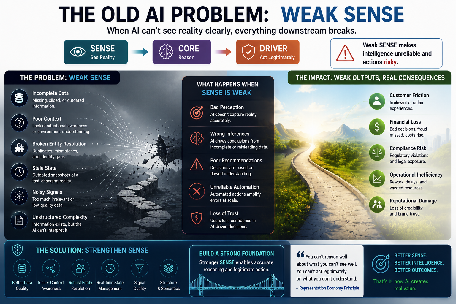The SENSE–CORE–DRIVER View