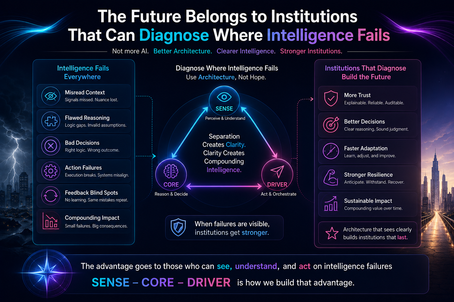 The Future Belongs to Institutions That Can Diagnose Where Intelligence Fails