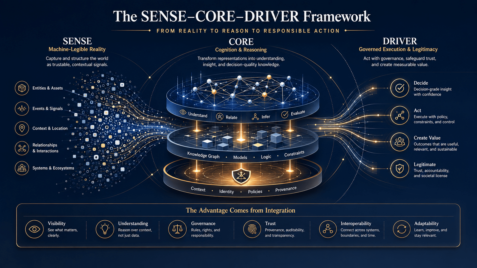 SENSE–CORE–DRIVER Operating Logic