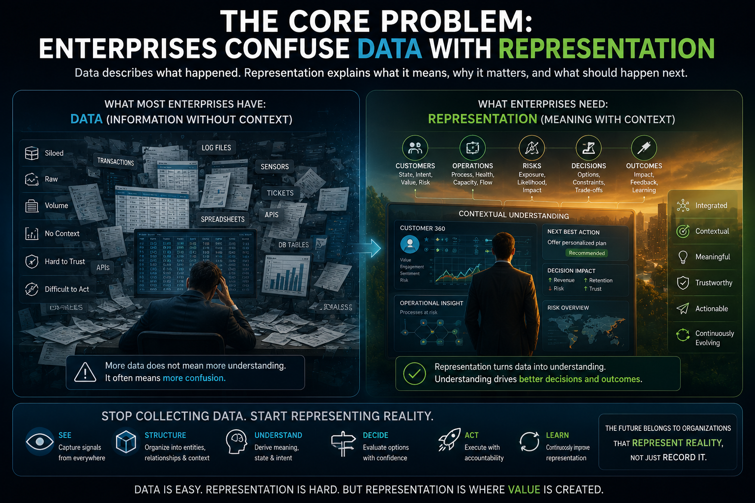 The Core Problem: Enterprises Confuse Data with Representation