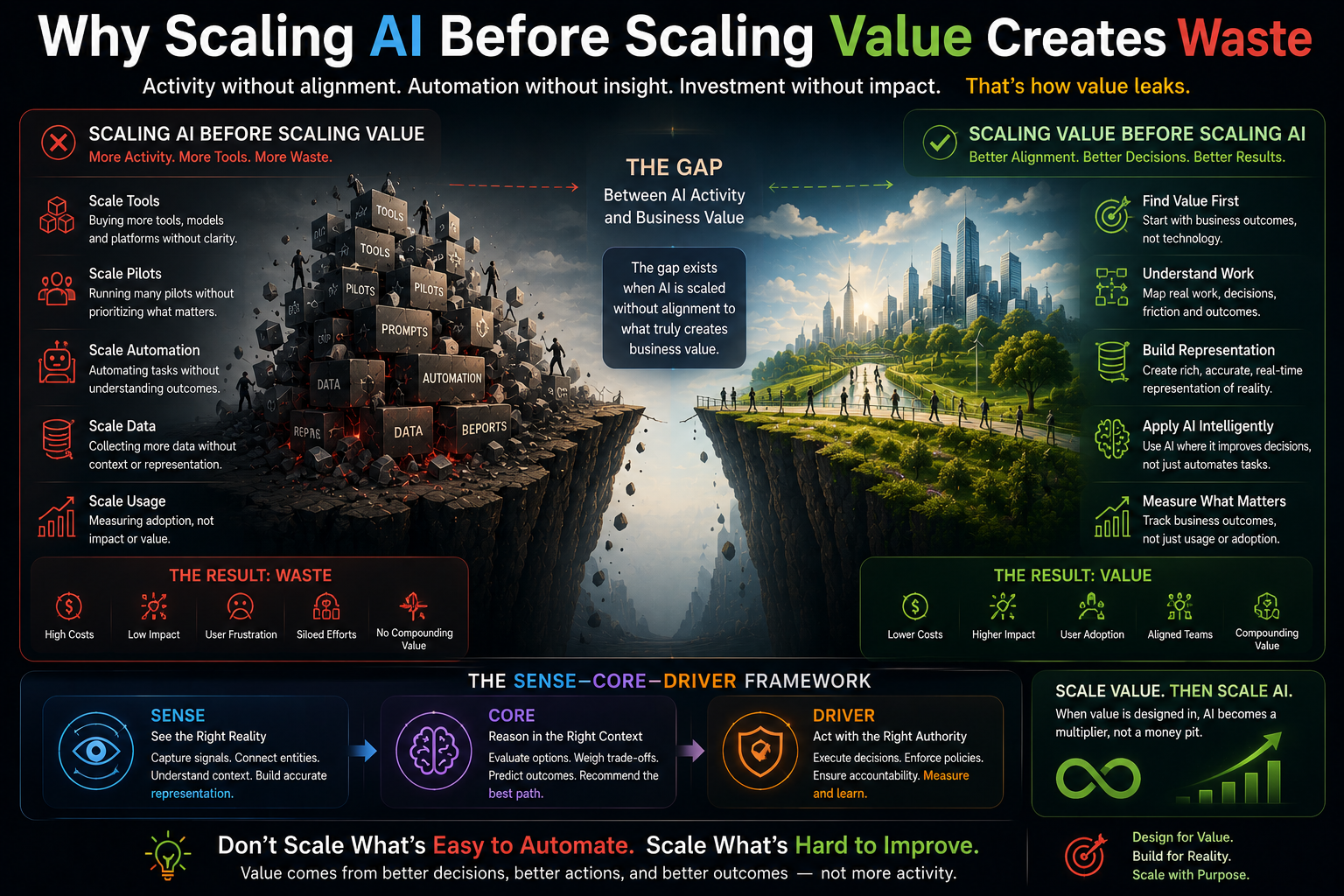 Why Scaling AI Before Scaling Value Creates Waste