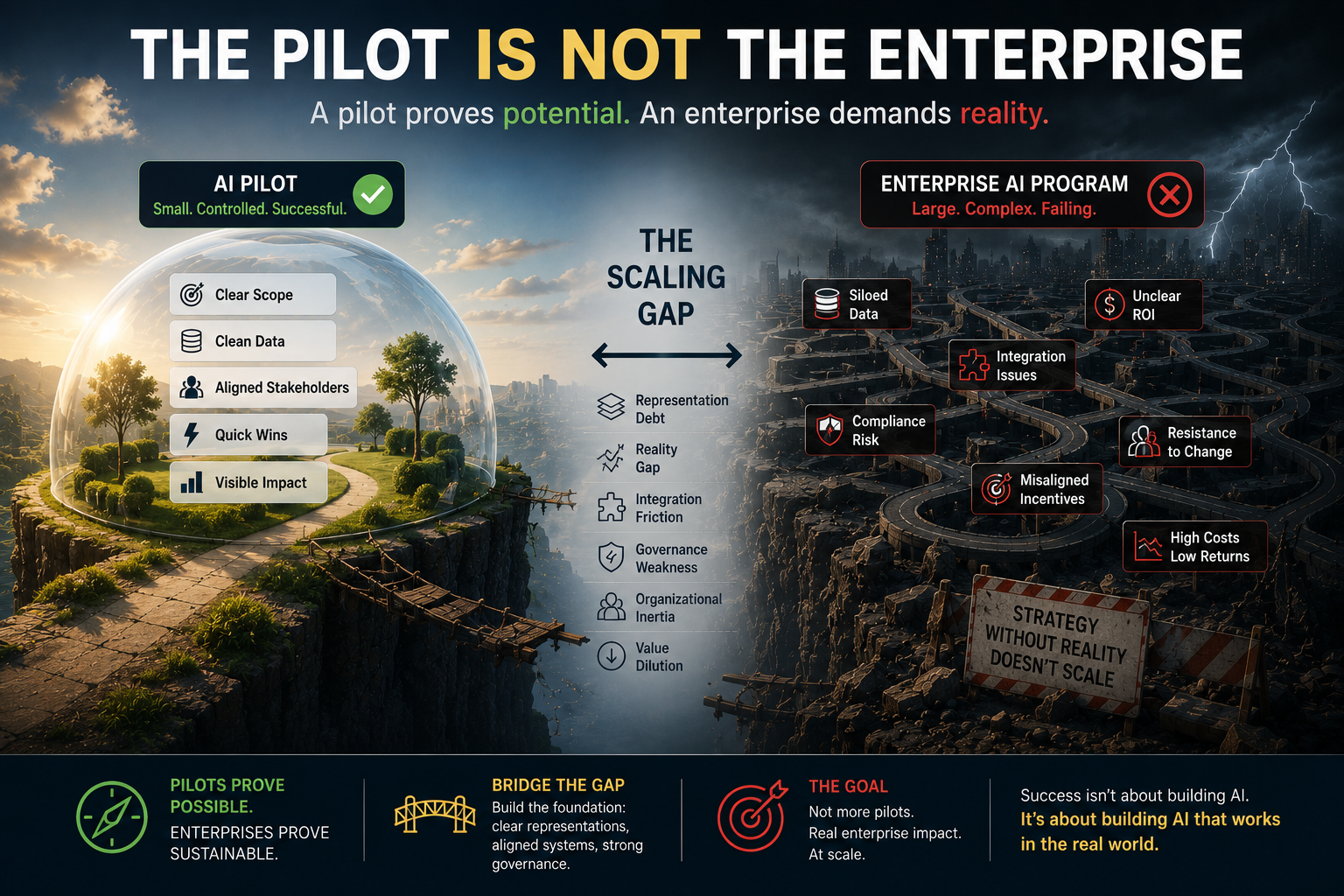 The pilot is not the enterprise