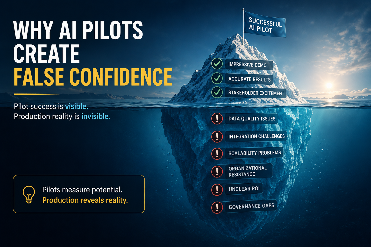 Why AI pilots create false confidence
